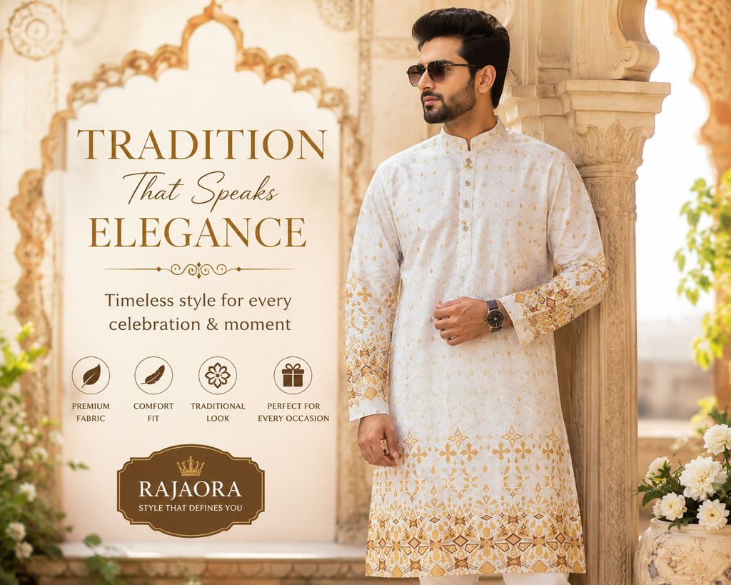 Rajaora Royal Gold Heritage Kurta