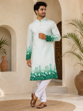 Rajaora Emerald Bloom Premium Kurta