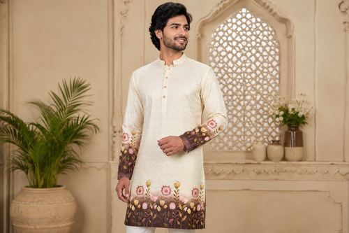 Rajaora Emerald Bloom Premium Kurta